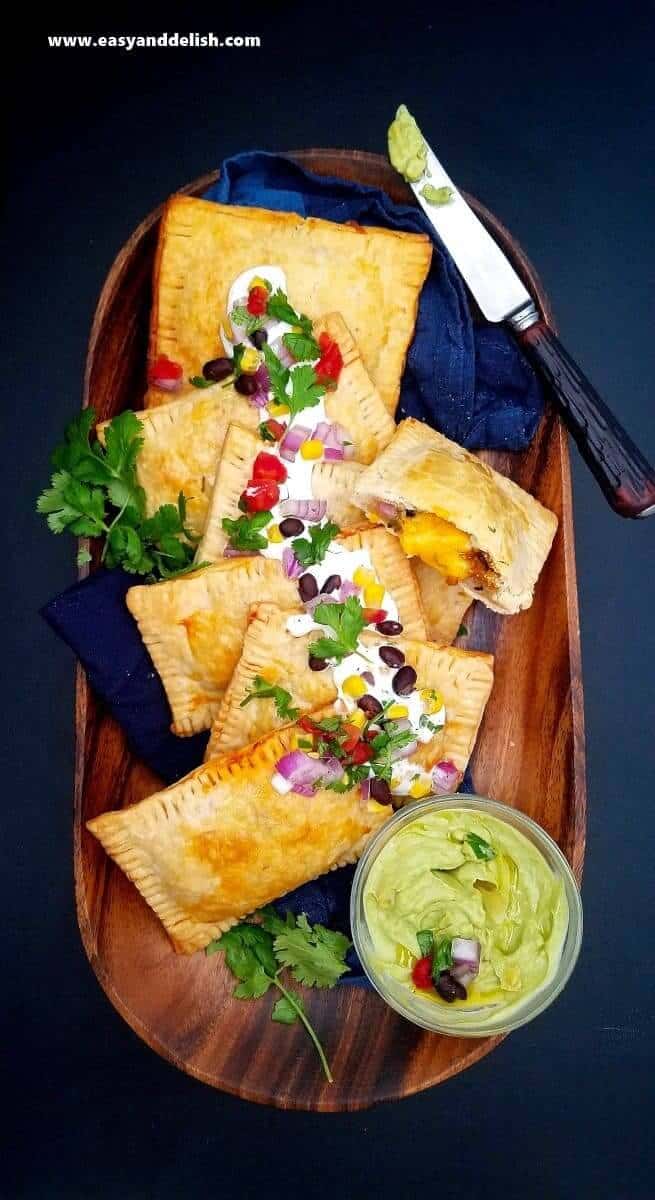 A plate of food on a table