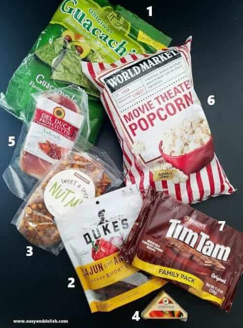 Food products used in the party