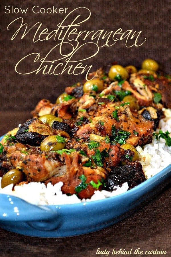 Slow cooker Mediterranean chicken from November Monthly Meal Plan