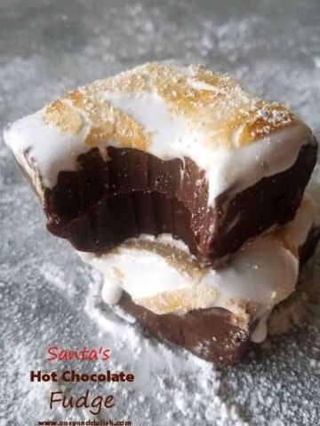 a pile of hot chocolate fudge