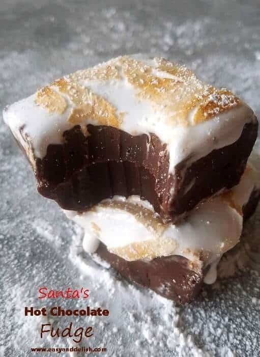 a pile of hot chocolate fudge