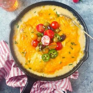 baked cod in a skillet