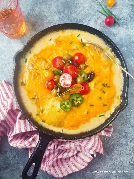 baked cod in a skillet