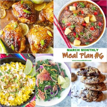 A bunch of different types for March meal plan