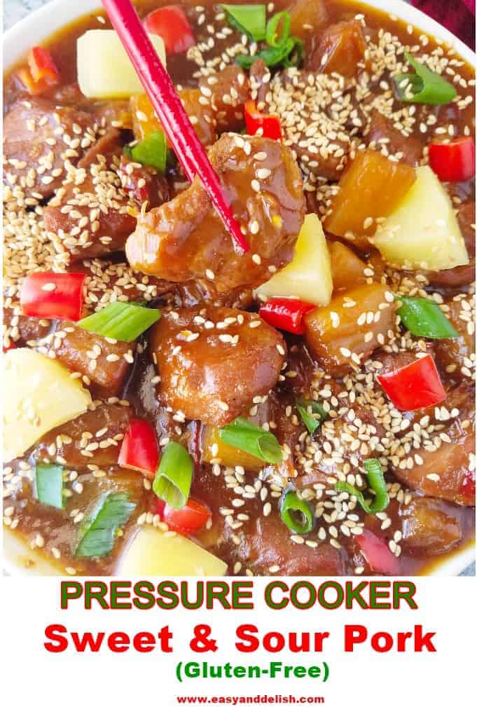 Pressure Cooker Sweet and Sour Pork - Easy and Delish