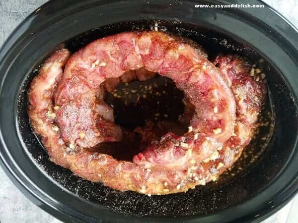ribs in the slow cooker