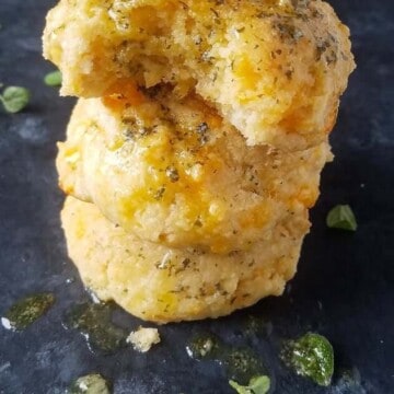 A pile of low carb biscuits