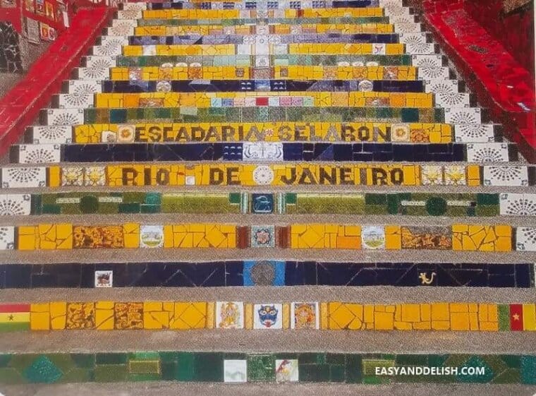 colorful stairs in Rio