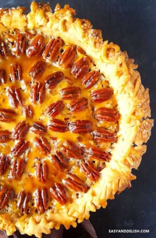 Close up image of Easy Texas Pecan Pie 