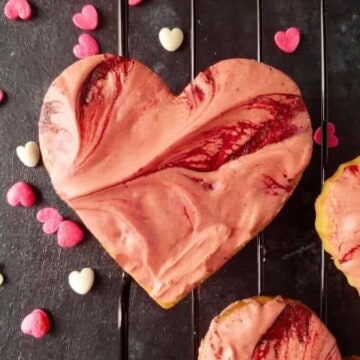 Easy shortbread cookies over a rack