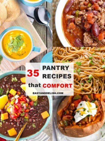 35 pantry recipes collage