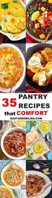 easy pantry recipes collage