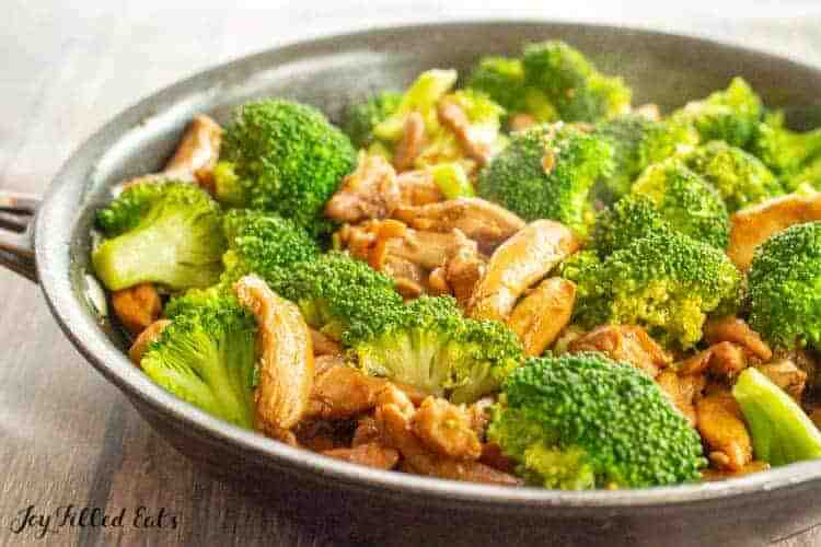 chicken teriyaki in a skillet