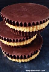 a pile of peanut butter cups