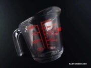 a cup of volume measurements