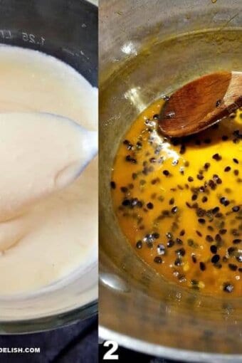 image showing how to make passion fruit mousse