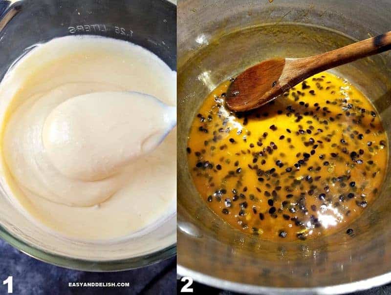 image showing how to make Brazilian passion fruit mousse