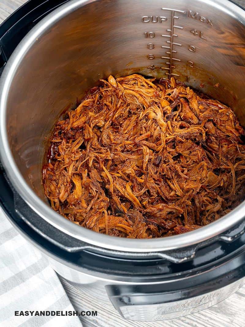 pulled pork in the Instant Pot or Pressure Cooker