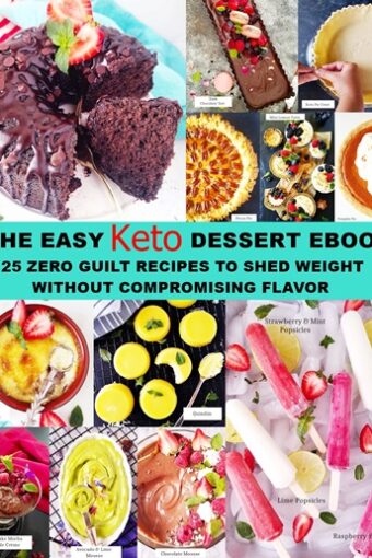 The easy keto dessert ebook cover