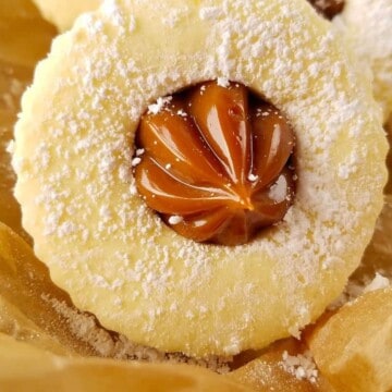 close up of Argentinian alfajores