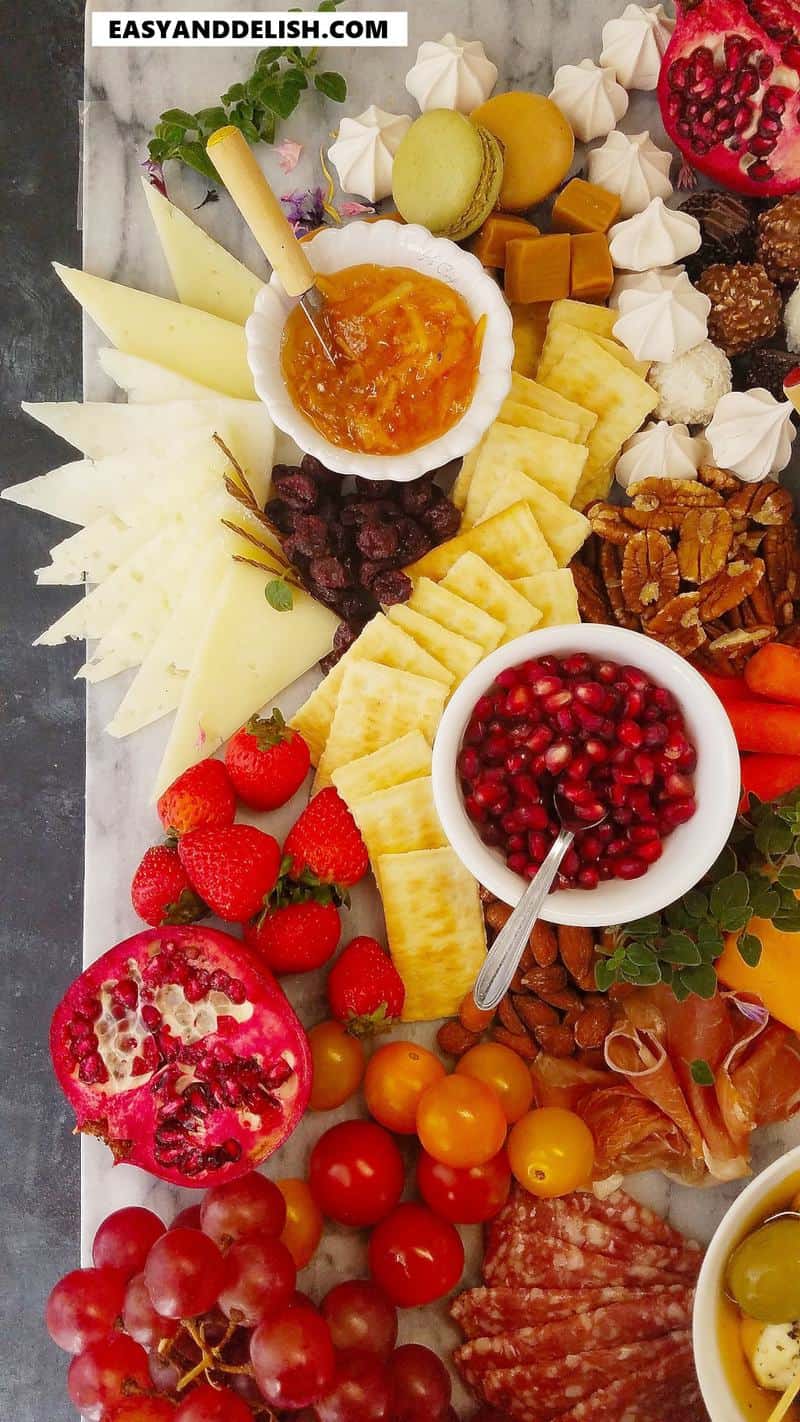 Part of an appetizer tray.