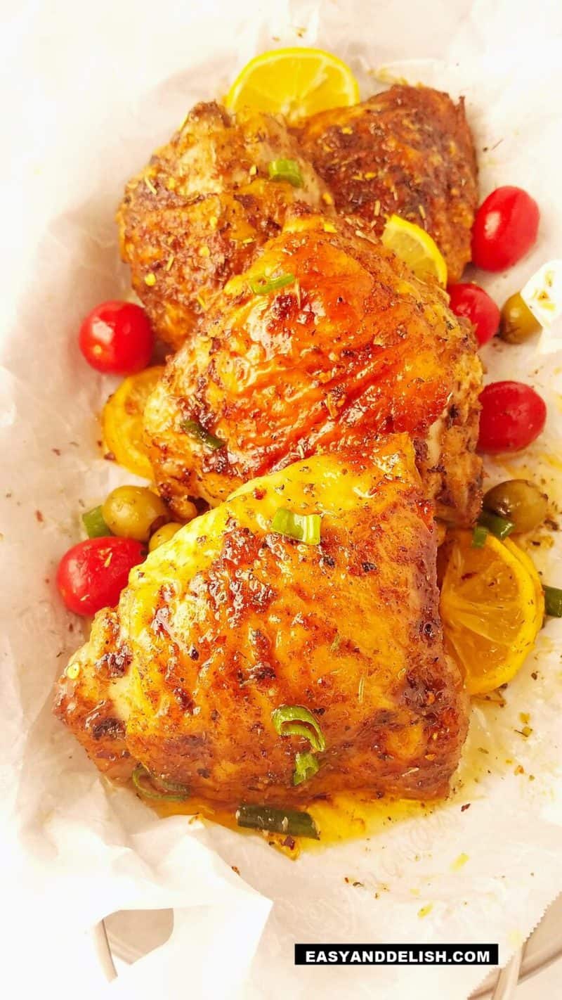 How to Bake Chicken Thighs (and How Long) - Easy and Delish
