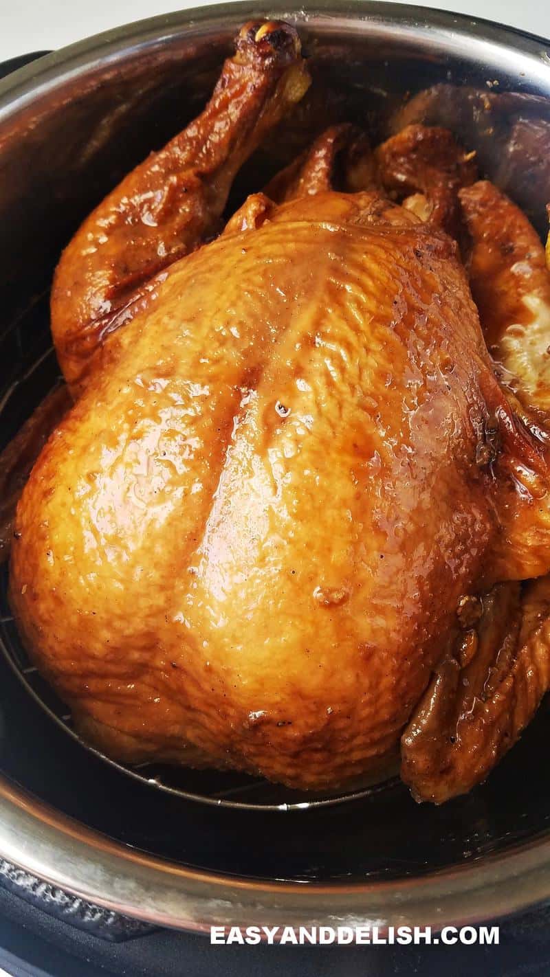 a whole chicken cooked in the pressure cooker