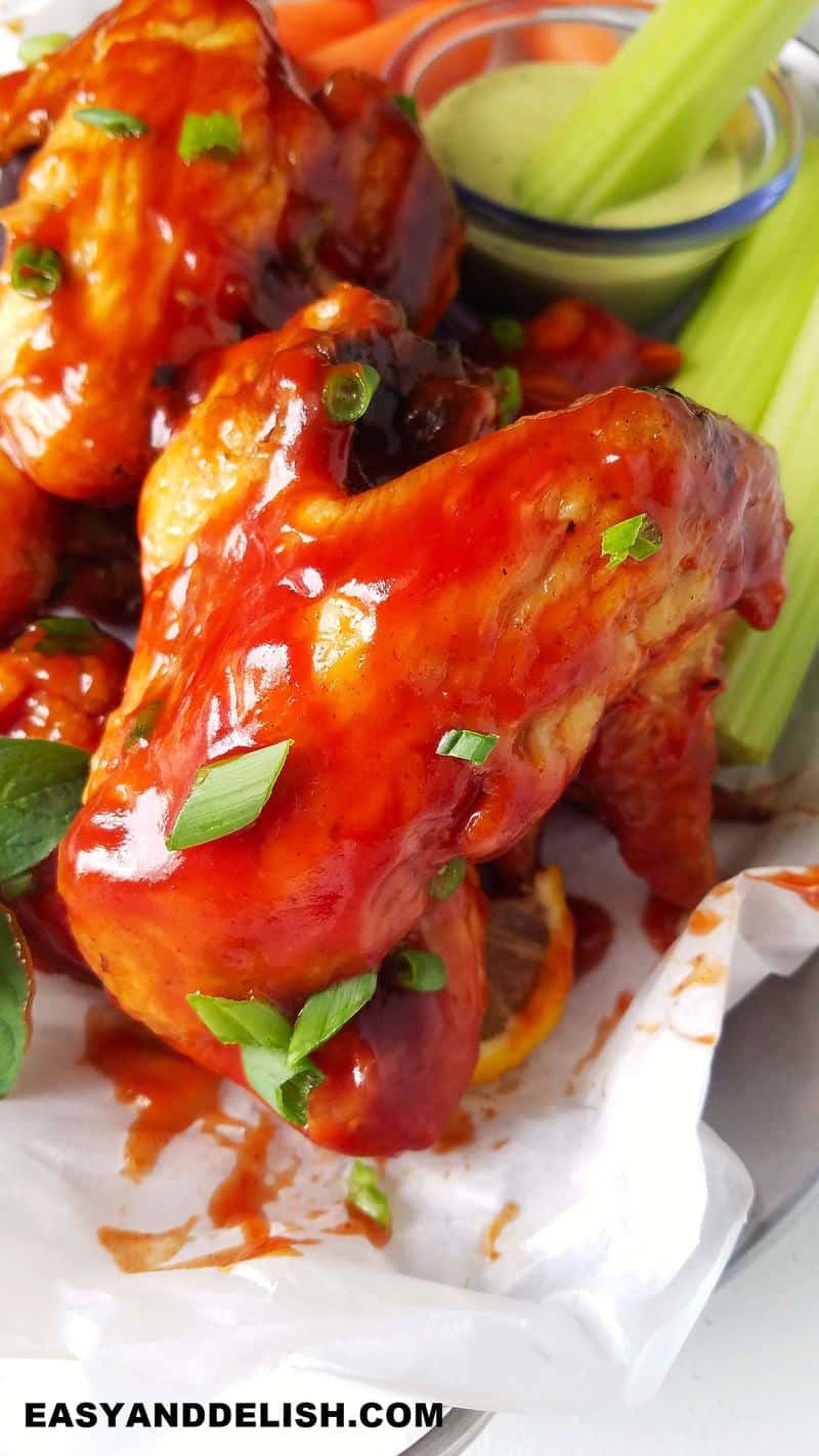 close up of the cooked poultry in a platter