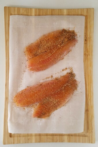 seasoned tilapia fillets