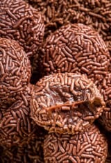 close de brigadeiros