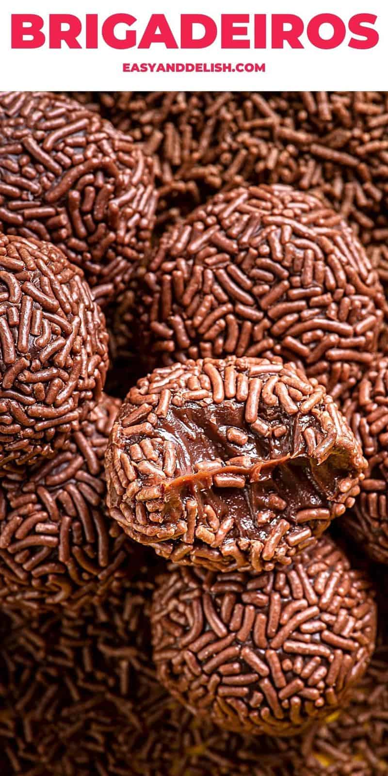 close de brigadeiros