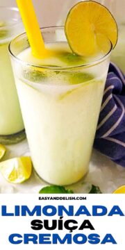um copo de limonada suíça