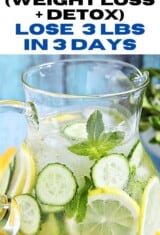 a pitcher of cucumber water -- pinterest