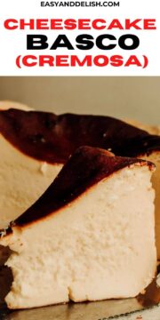 fatia de cheesecake basco