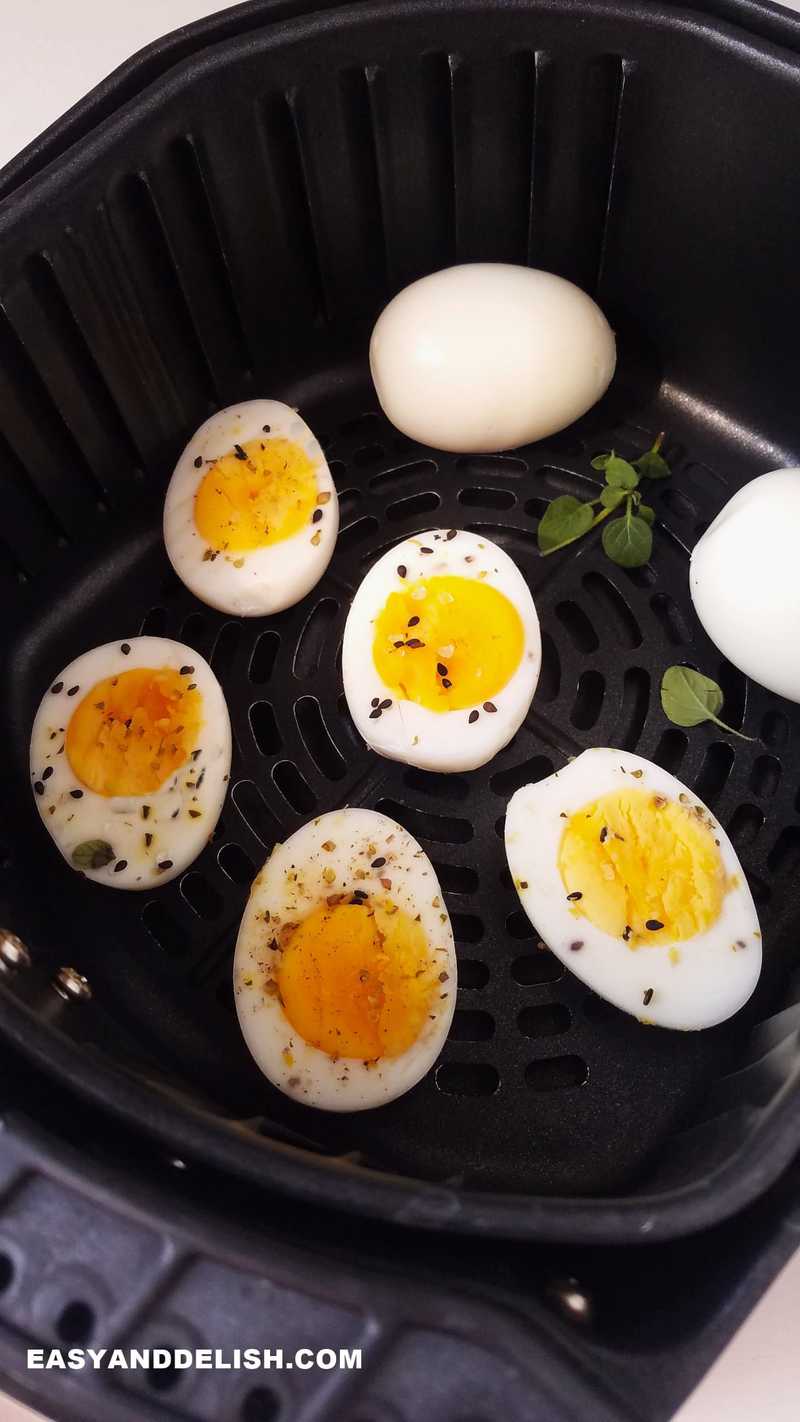 Stop boiling eggs. Throw them in the air fryer.