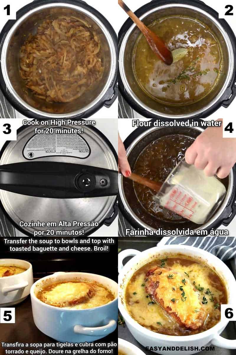 steps on how to make instant pot french onion soup