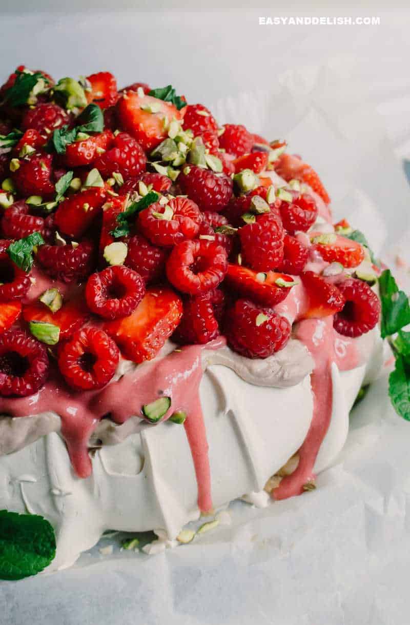 pavlova in a plate