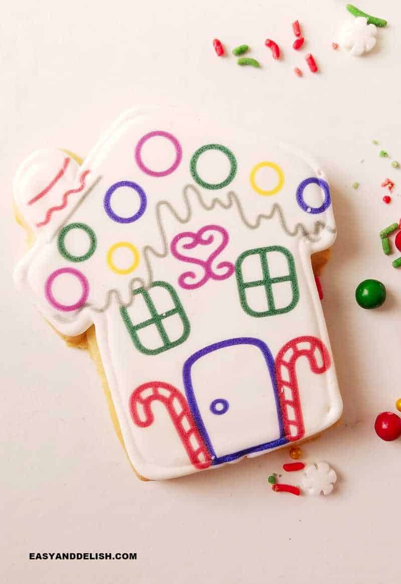 decorated christmas cookie