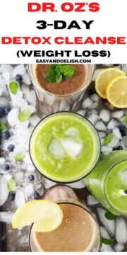 close up image of detox cleanse juices