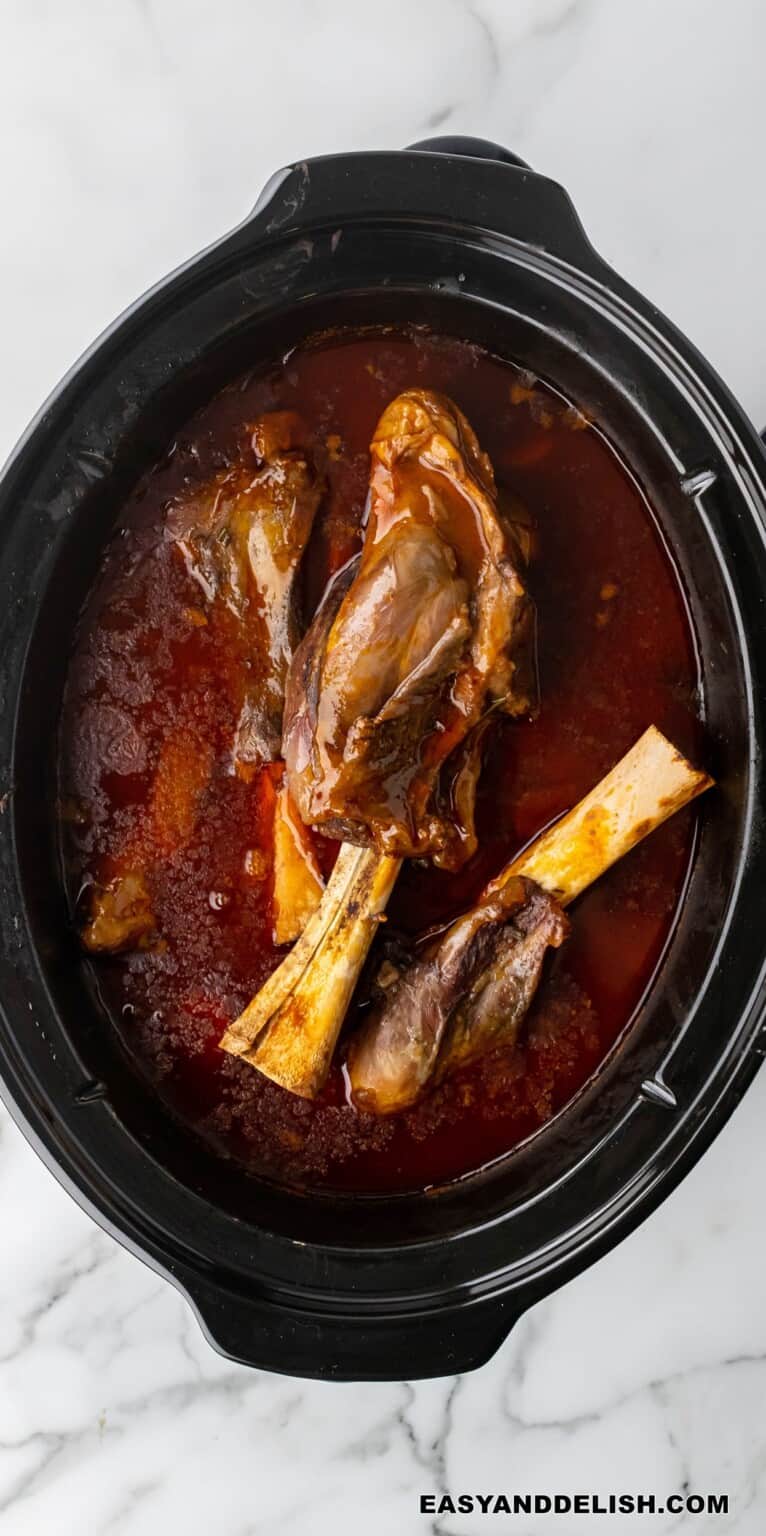 Braised Lamb Shanks (Slow Cooker) Easy and Delish
