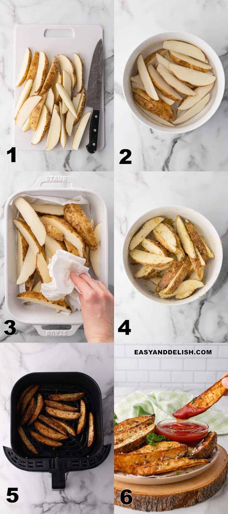 5 formas diferentes e fáceis de preparar batata na Airfryer