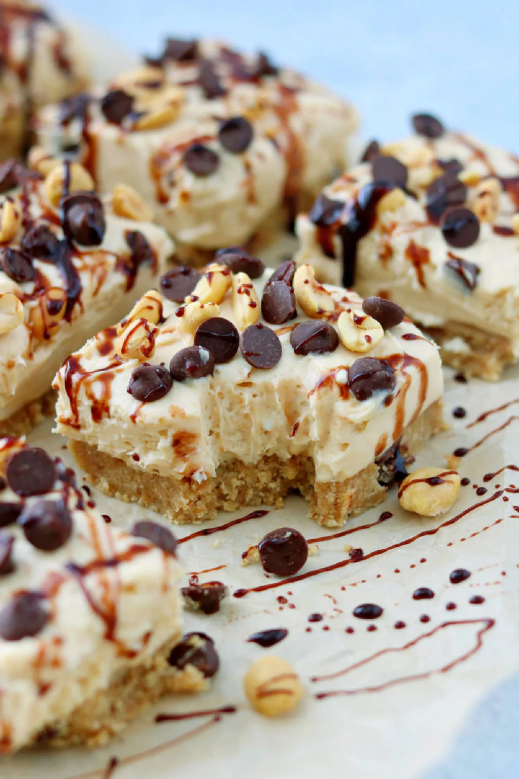 ketocookie dough bars over a surface