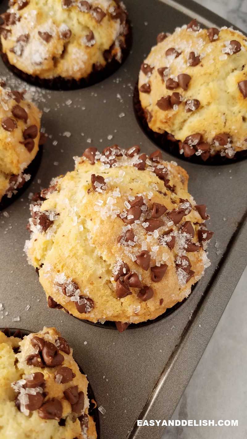 close up of baked goods in a tin