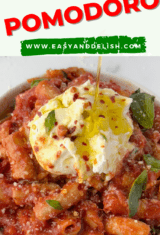 pasta pomodoro with olive oil, burrata, and basil