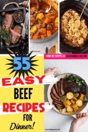 image collage of some easy dinner ideas