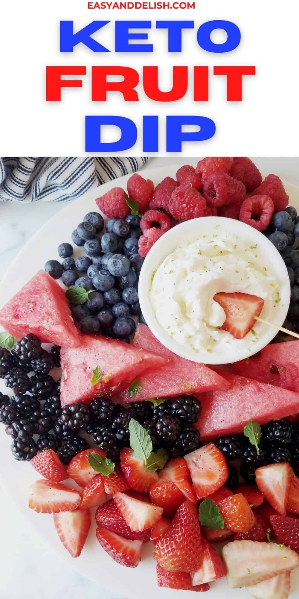 Cream Cheese Fruit Dip (Keto) Easy and Delish