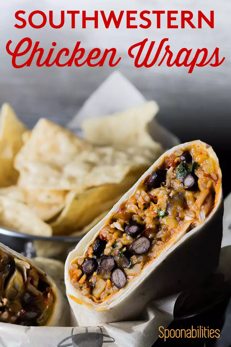 southwestern chicken wraps