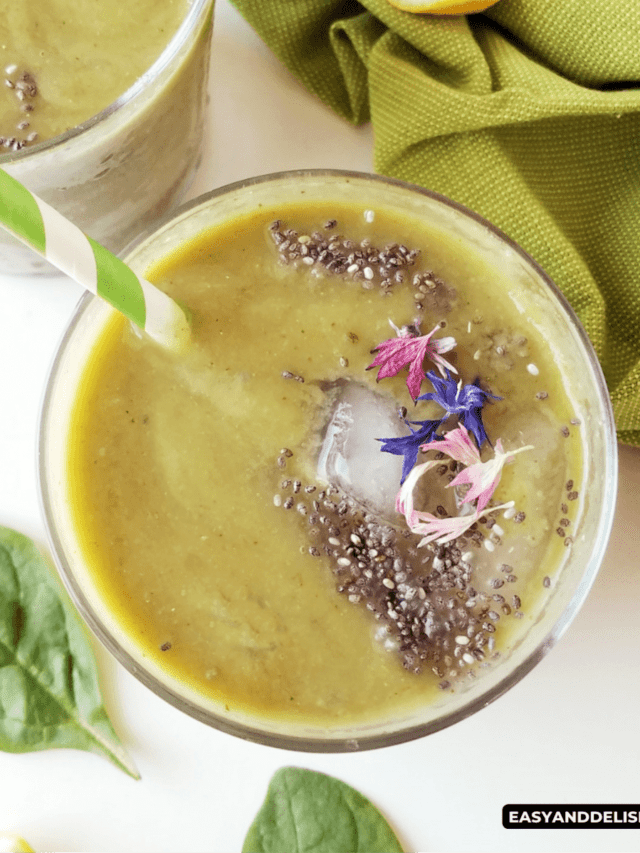 REESE WITHERSPOON GREEN SMOOTHIE (HIGH FIBER FOOD) STORY Easy and Delish