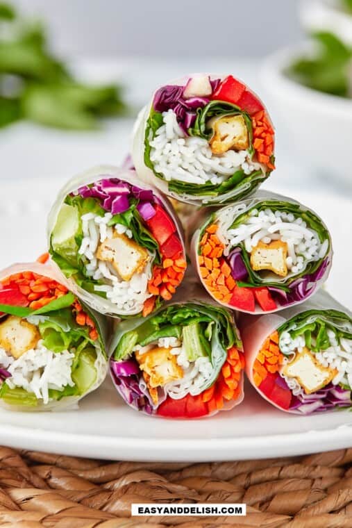 Vietnamese Spring Rolls (Vegan) Easy and Delish