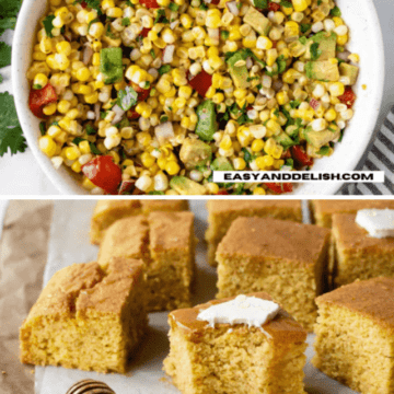4 more food dishes in a collage